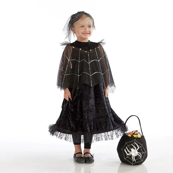 Light Up Black Spider Queen Halloween Costume - Pottery Barn Kids - Picture 2 of 8